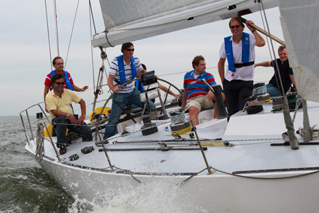 Frers45 zeiljacht tijdens Rabobank bedrijfsuitje door SailingEvents