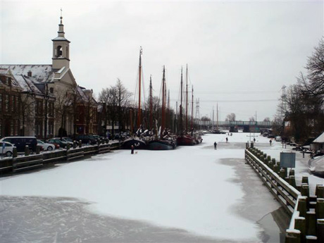 Winterse Vecht bij Muiden