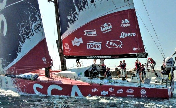 Team SCA bij de Volvo Ocean Race