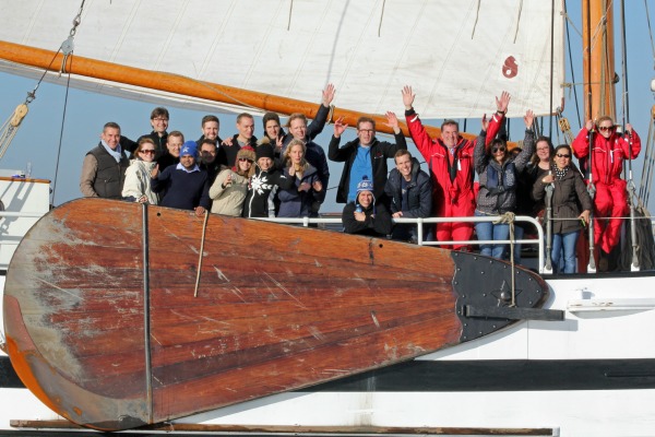 Zeilen op een luxe Tjalk Zeilen op een luxe Tjalk